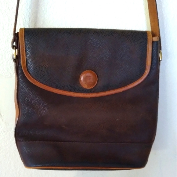 Paco Rabanne Handbags - Vintage Paco Rabanne Brown pebbled suede crossbody